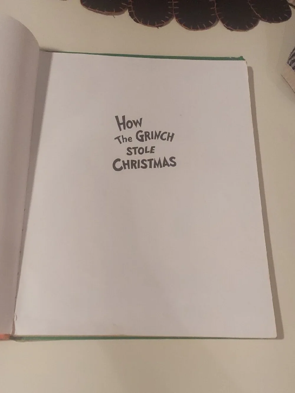 How The Grinch Stole Christmas! By Dr. Seuss Hardcover Edition